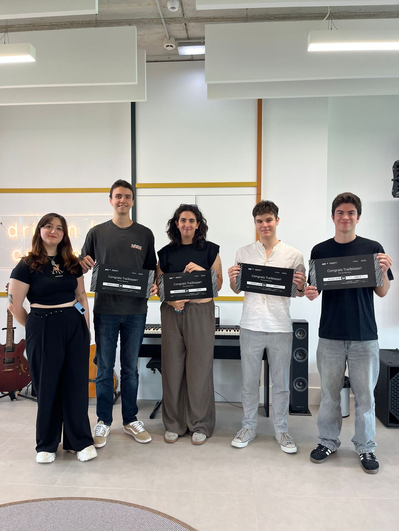 Foto con los ganadores